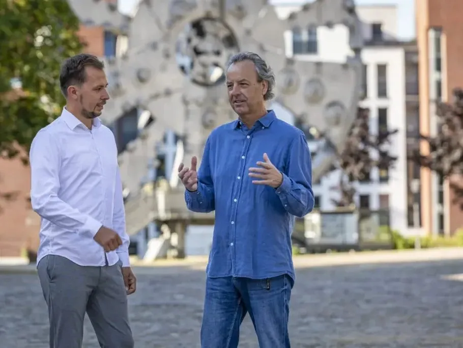 Ralf Vater und Marvin Olschewski, Inhaber von TERRA V, im Gespräch